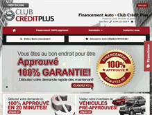 Tablet Screenshot of clubcreditplus.com